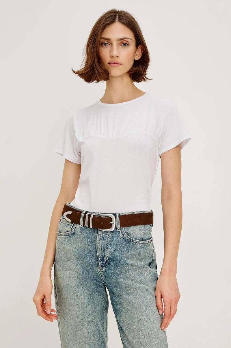 Rails Janis Top- White-Hand In Pocket