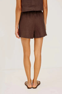 Rails Jenner Shorts - Espresso-Hand In Pocket