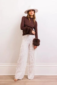 Lisa Maree Samara Sweater - Brown-Hand In Pocket