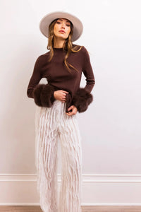 Lisa Maree Samara Sweater - Brown-Hand In Pocket