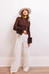 Lisa Maree Samara Sweater - Brown-Hand In Pocket