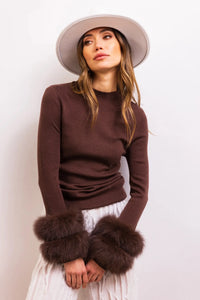 Lisa Maree Samara Sweater - Brown-Hand In Pocket