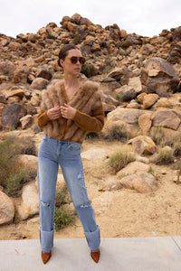 Lisa Maree By The Fireside Cardigan - Brown-Hand In Pocket