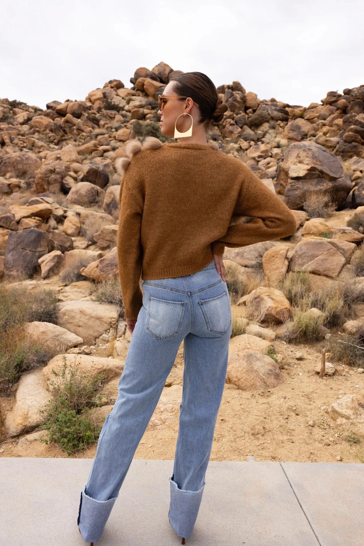 Lisa Maree By The Fireside Cardigan - Brown-Hand In Pocket