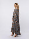 Ciebon Madelynn Printed Maxi Skirt - Light Blue-Hand In Pocket