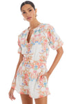 Allison Tracy Shorts- Floral Arches-Hand In Pocket