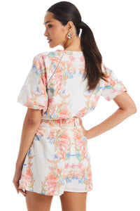 Allison Josephine Top- Floral Arches-Hand In Pocket