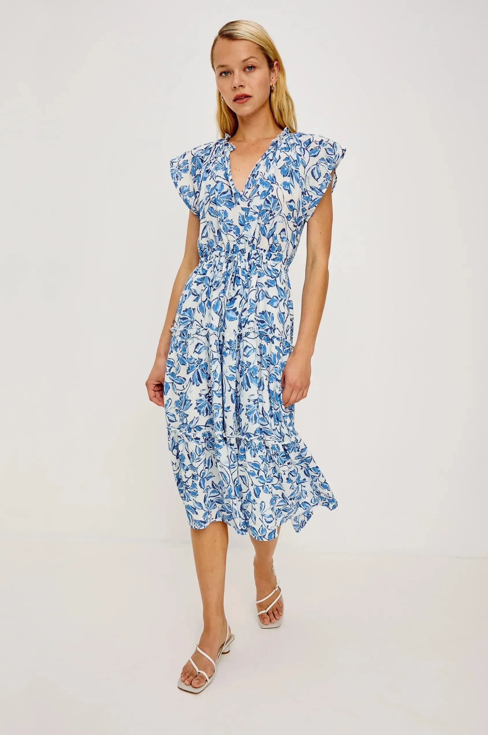 Rails Juni Dress - Azure Jasmine-Hand In Pocket