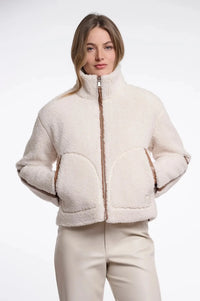 Rino & Pelle Jaydee Jacket With Zip Closure - Birch