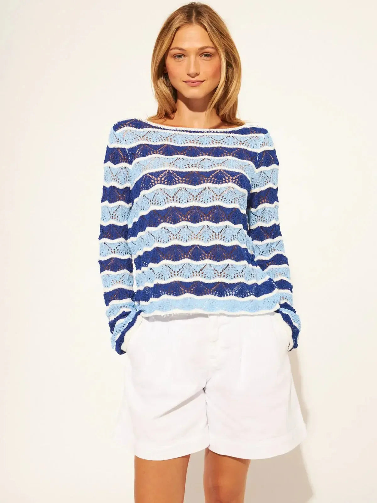 John & Jenn Bay Sweater - Wild Waves ***FINAL SALE***-Hand In Pocket