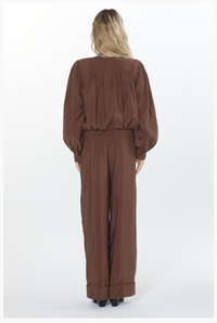 Ciebon Donna Bubble Jacket - Brown-Hand In Pocket