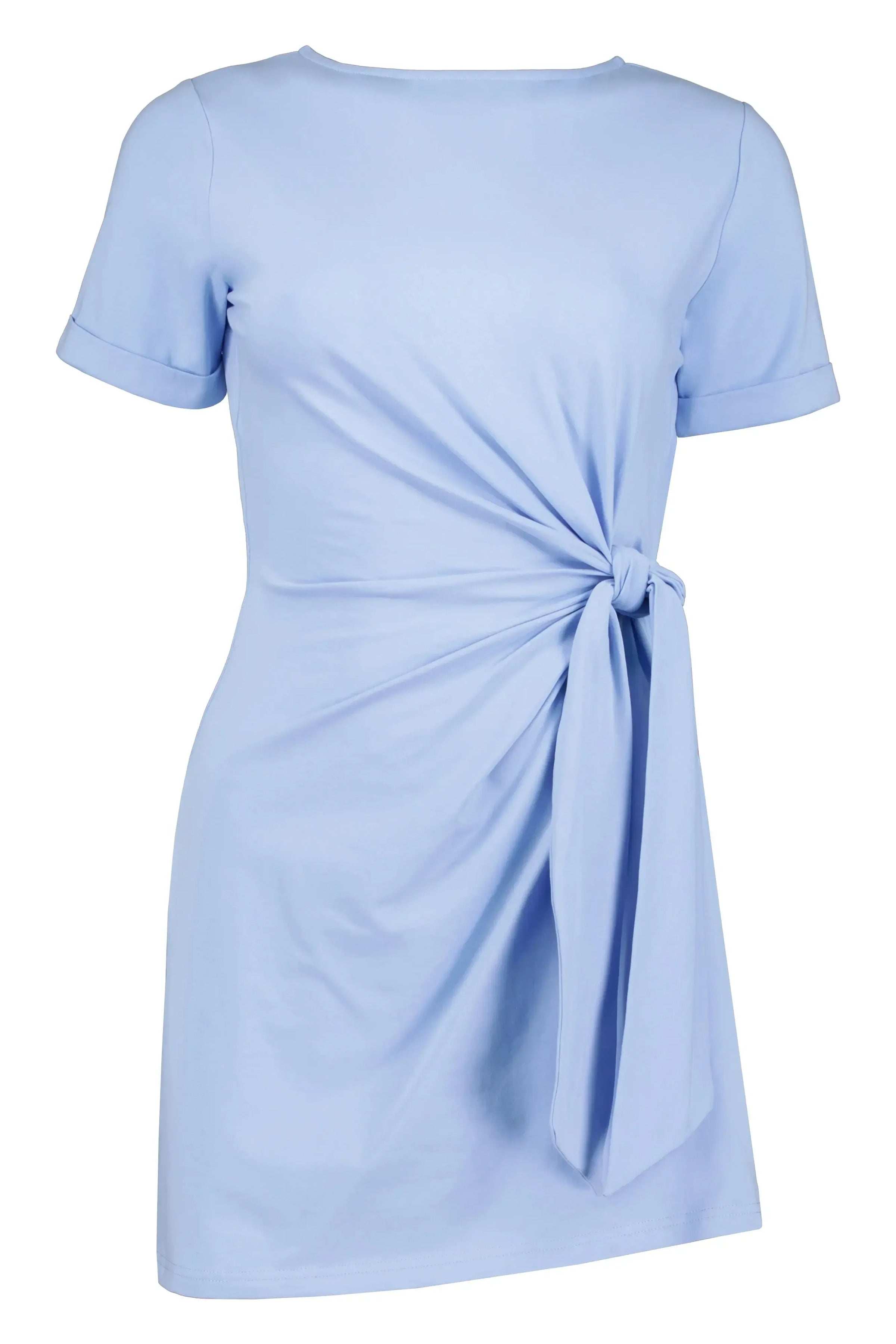 Bishop + Young Side Tie Dress - Azure-Hand In Pocket