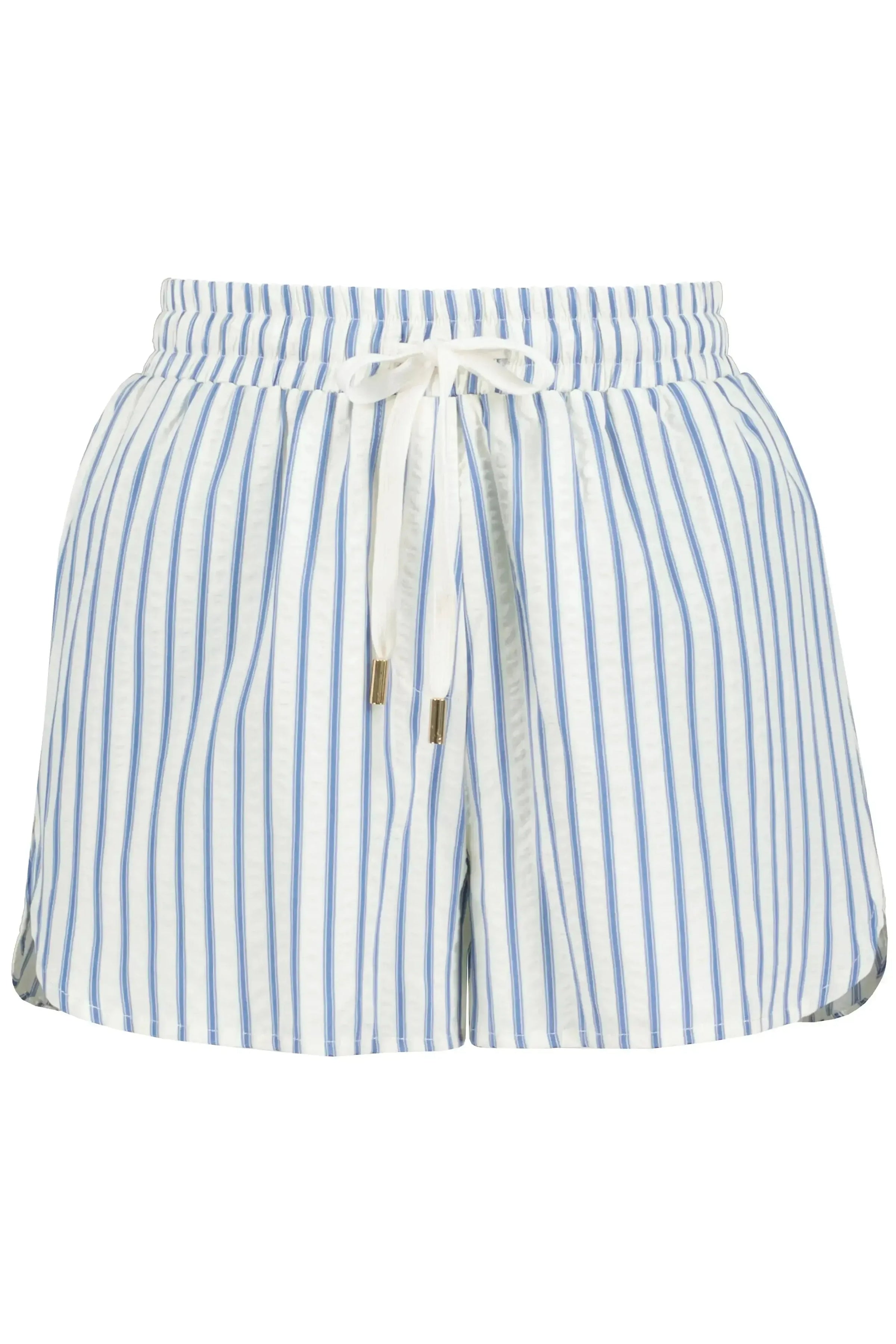 Bishop + Young Poolside Lounge Set - Blue Stripe-Hand In Pocket