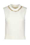 Bishop + Young Savoy Sweater Tank- Ivory-Hand In Pocket