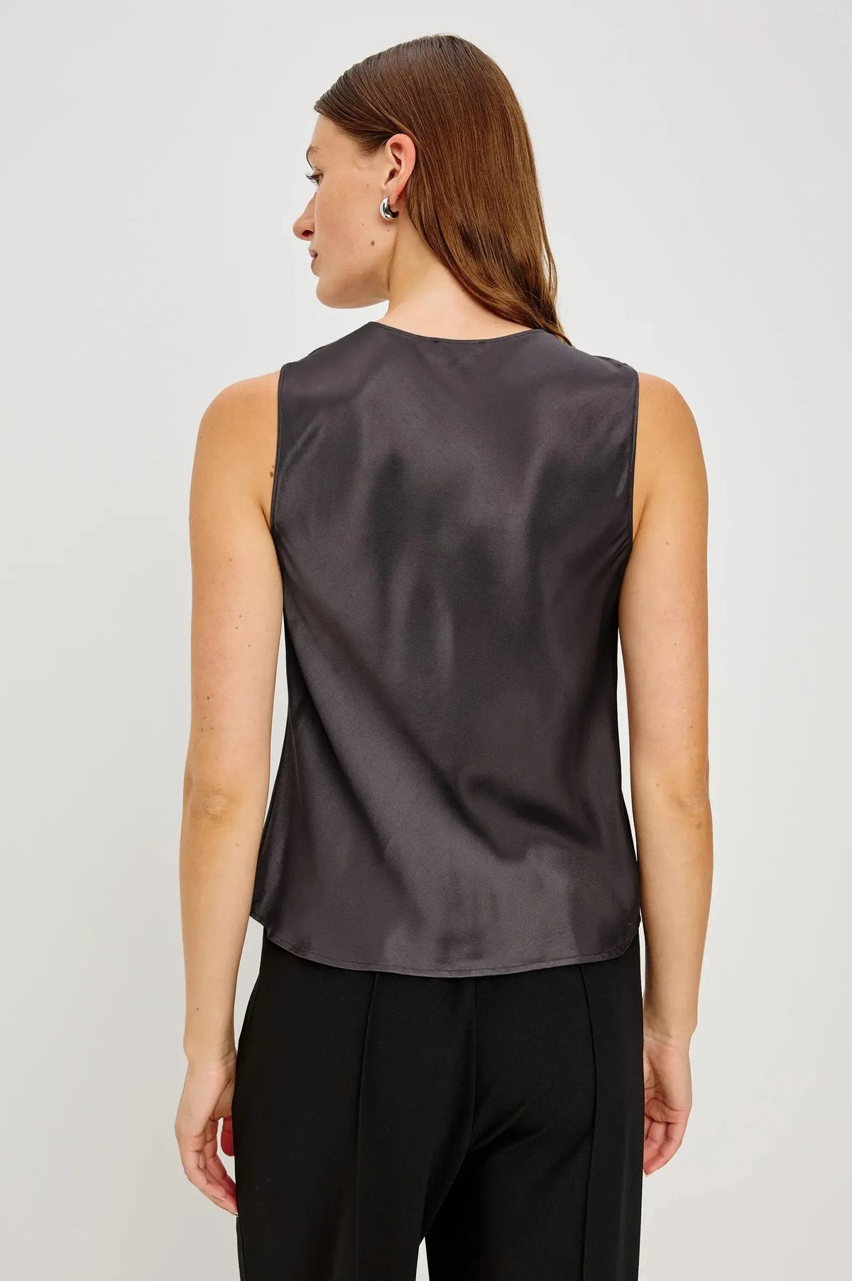 Rails Karley Blouse- Gunmetal-Hand In Pocket