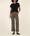KUT Meg High Rise Wide Leg Denim- Wood-Hand In Pocket