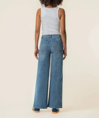KUT Meg High Rise Wide Leg Pant - Queenly-Hand In Pocket