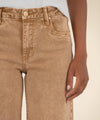 Meg High Rise Fab Ab Raw Hem Denim - Chestnut