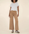 Meg High Rise Fab Ab Raw Hem Denim - Chestnut