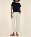 Meg High Rise Fab Ab Wide Leg Denim - Candle