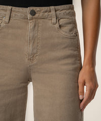 KUT Meg High Rise Wide Leg Side Panel - Milk Tea