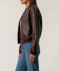 KUT Steph Bomer Jacket - Bordeaux-Hand In Pocket