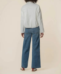 KUT Dylan Jacket- White-Hand In Pocket