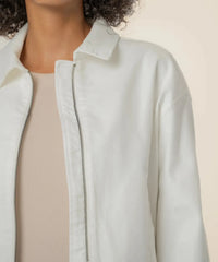 KUT Dylan Jacket- White-Hand In Pocket