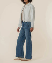 KUT Dylan Jacket- White-Hand In Pocket