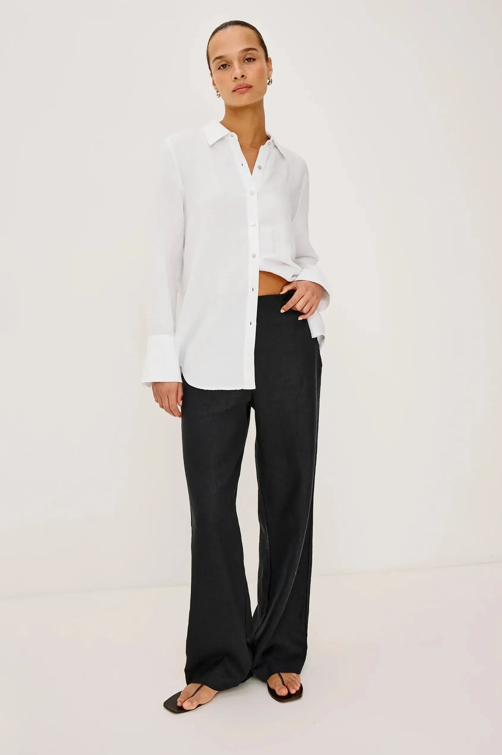 Rails Knox Top - White-Hand In Pocket