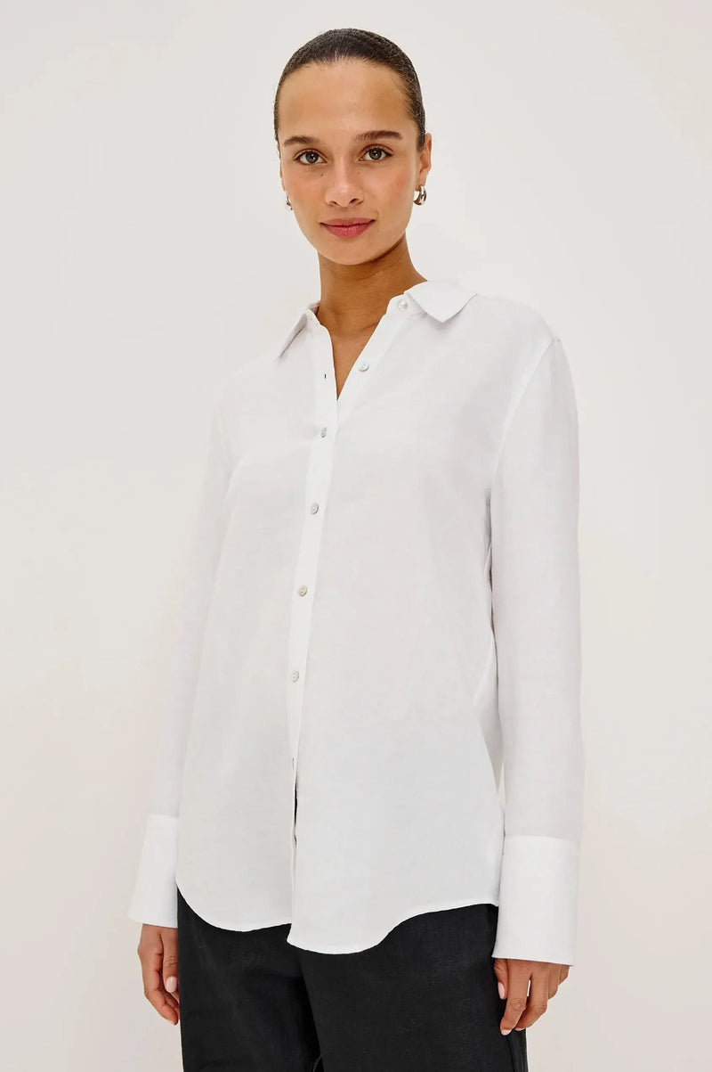 Rails Knox Top - White-Hand In Pocket