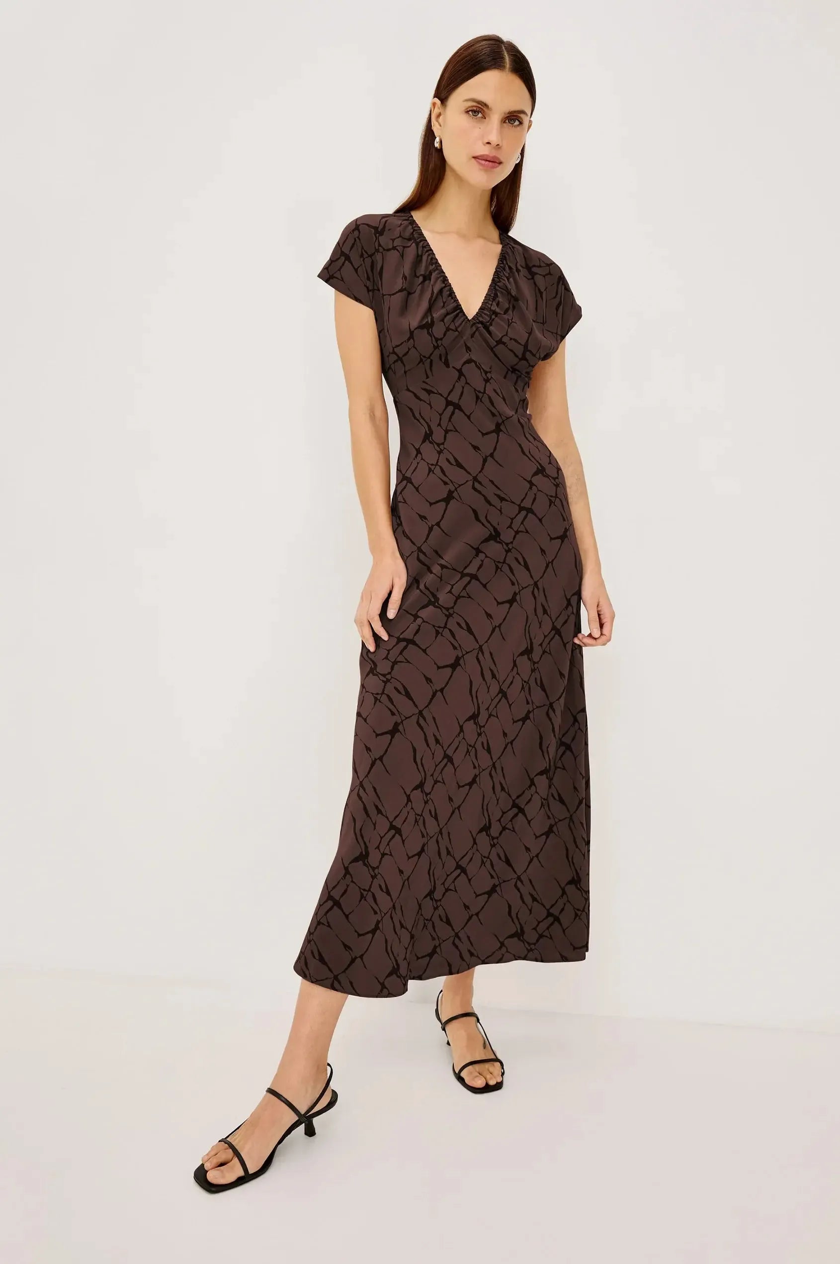 Rails Kourt Maxi Dress - Brown Obsidian-Hand In Pocket