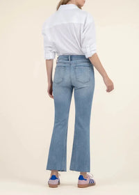 KUT Kelsey High Rise Fab Ab Ankle Flare - Honest-Hand In Pocket