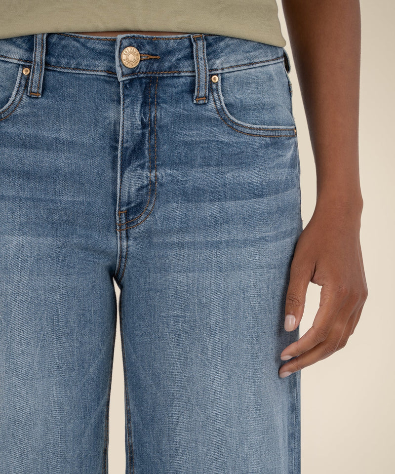 KUT High Rise Wide Leg Jean - Ablaze