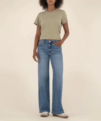 KUT High Rise Wide Leg Jean - Ablaze