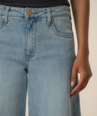 KUT Blake Super Wide Leg Denim - Transcendent-Hand In Pocket