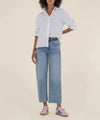 KUT Gwen High Rise Slouchy Denim- Acute-Hand In Pocket