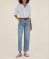 KUT Gwen High Rise Slouchy Denim- Acute-Hand In Pocket