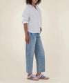 KUT Gwen High Rise Slouchy Denim- Acute-Hand In Pocket