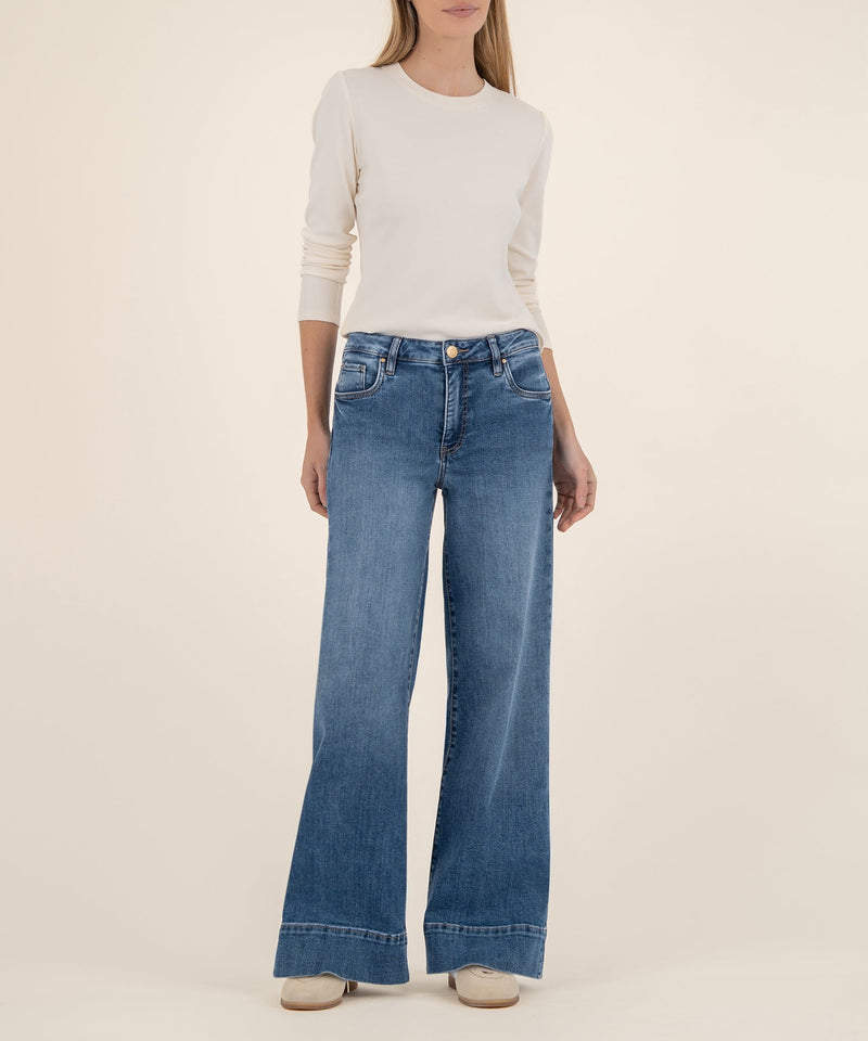 KUT Maya High Rise Wide Leg Jean - Amuse-Hand In Pocket