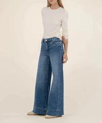 KUT Maya High Rise Wide Leg Jean - Amuse-Hand In Pocket