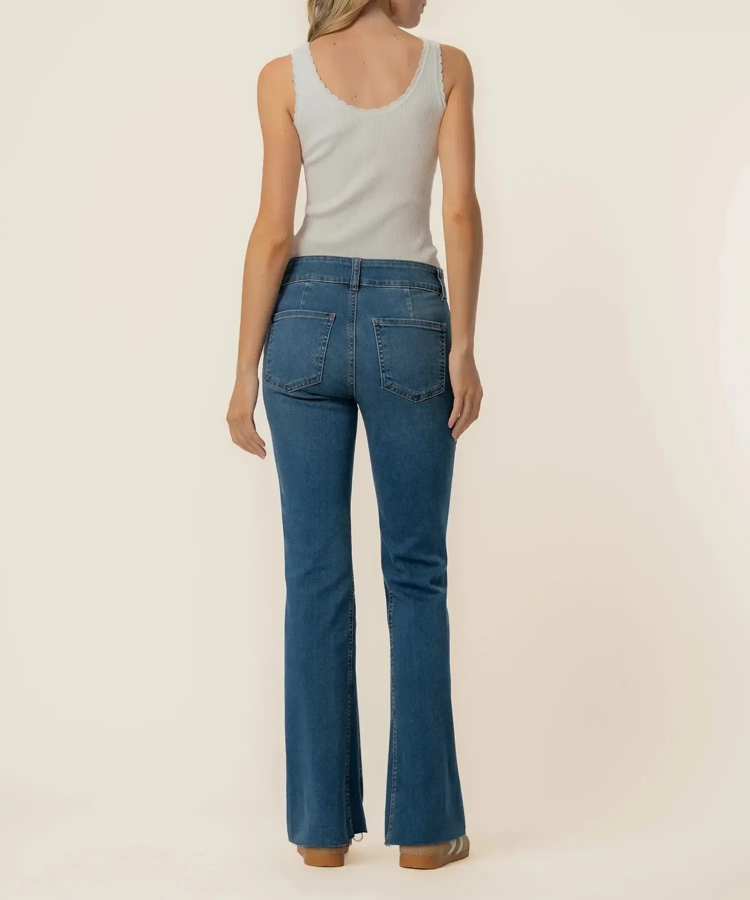 KUT Kelly High Rise Flare - Honest-Hand In Pocket