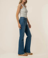 KUT Kelly High Rise Flare - Honest-Hand In Pocket