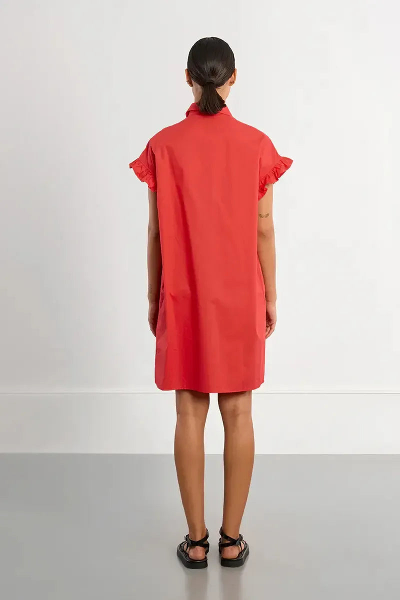 Molly Bracken T-Shirt Dress - Red-Hand In Pocket