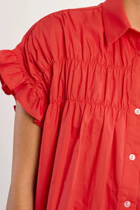 Molly Bracken T-Shirt Dress - Red-Hand In Pocket