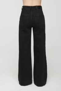 Pistola Lana DBL Button High Rise Ultra Wide Leg - Jetset-Hand In Pocket