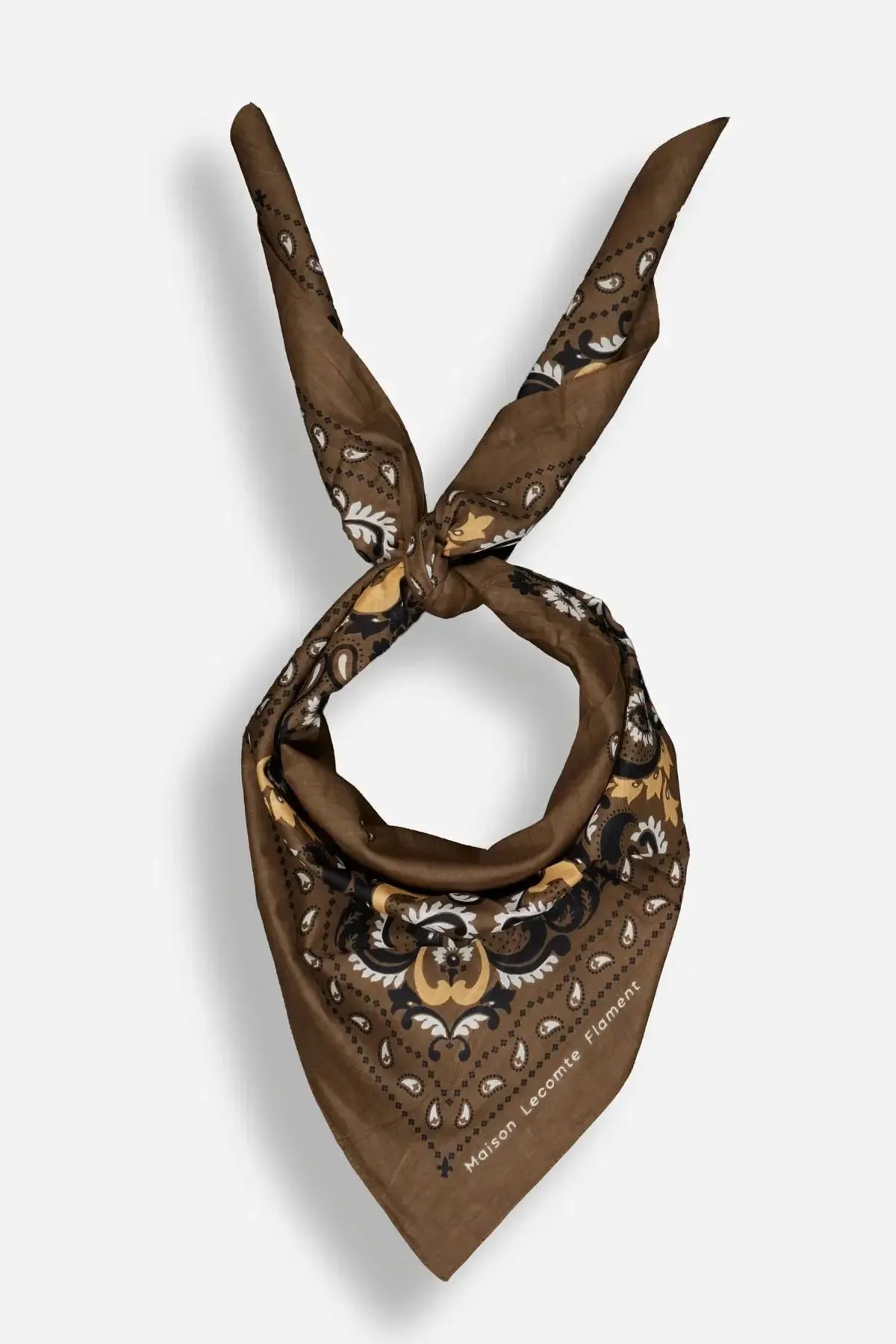 Delphine Flower Scarf Bandana - Army-Hand In Pocket