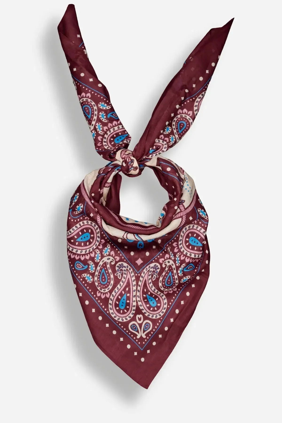 Estelle Rodeo Scarf - Cabernet-Hand In Pocket