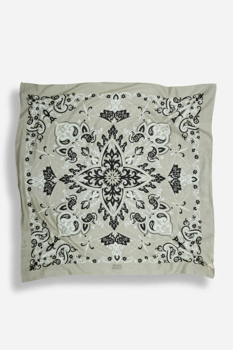 Juniper Scarf Bandana - Taupe-Hand In Pocket