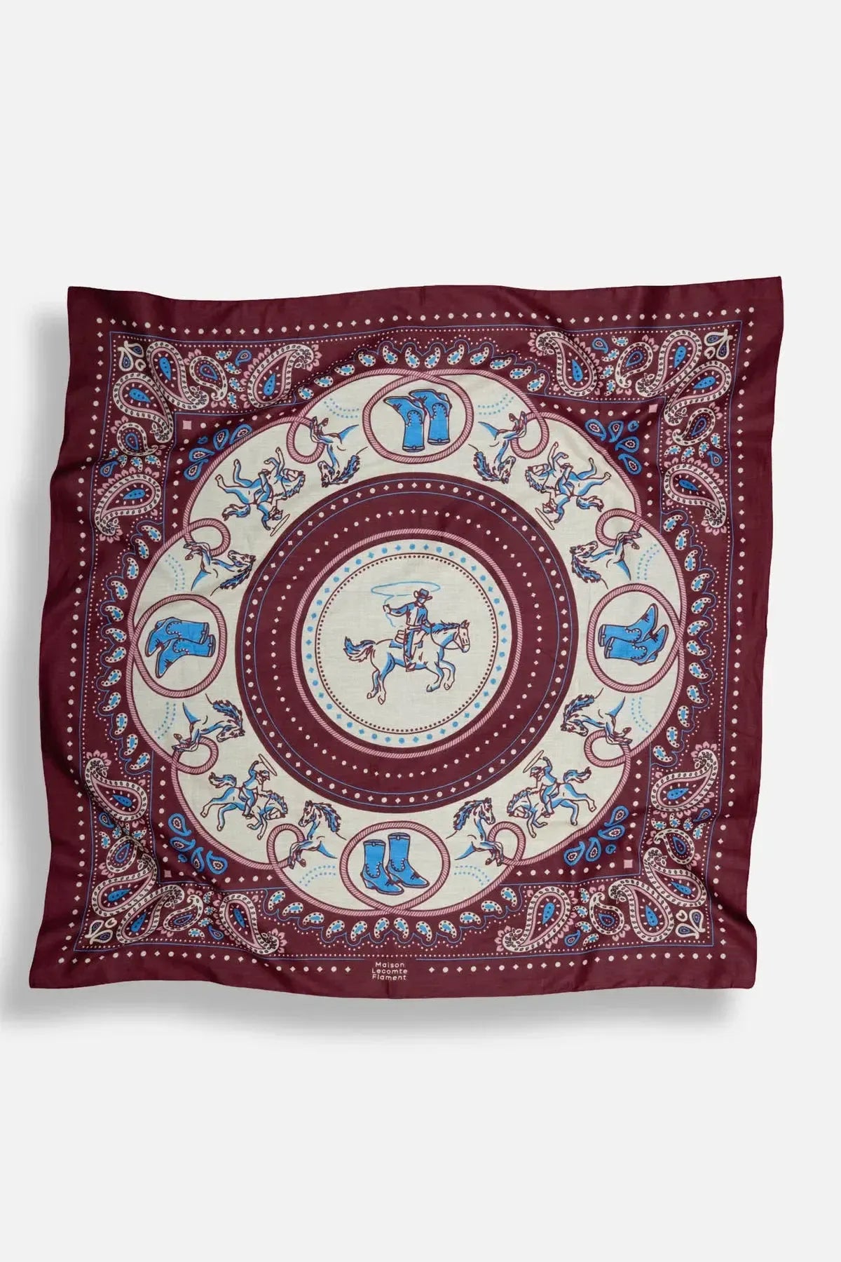 Estelle Rodeo Scarf - Cabernet-Hand In Pocket